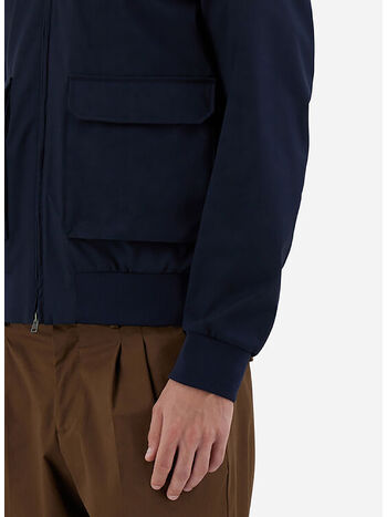 BOMBER IN LAYERS WOOL STORM, 9200 BLU, small