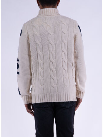 MAGLIONE FISHERMAN FUORI PISTA, 09879E BIANCO, small