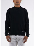 FELPA GRID MOCKNECK, BLK0001 BLACK, thumb