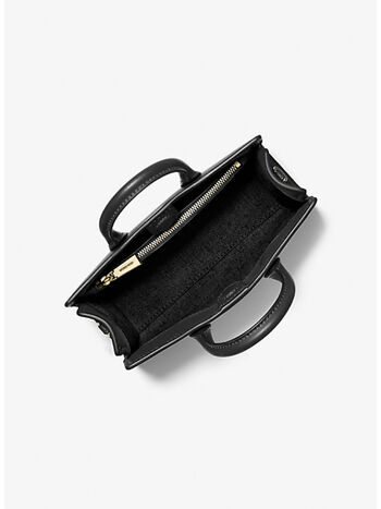 BORSA A MANO SCARLETT MEDIA IN PELLE, 001 BLACK, small