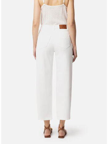 JEANS CON CHARM LOGATO, 360 AVORIO, small
