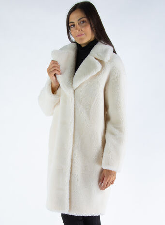 CAPPOTTO CAMILLE COCOON COAT, 90000WHITE, small