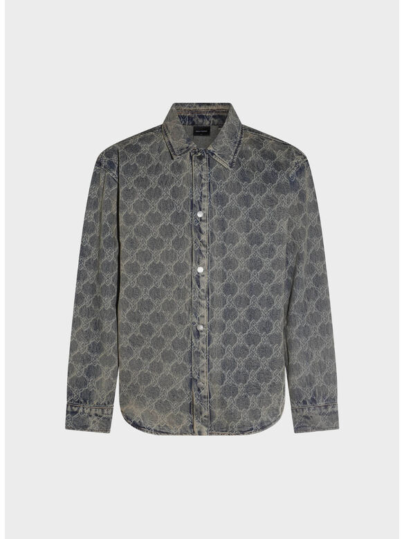 CAMICIA SHIELD LASER DENIM, BLUE, medium
