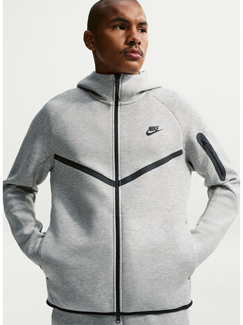 FELPA TECH, 063 DKGREYHEATHER/BLACK, small