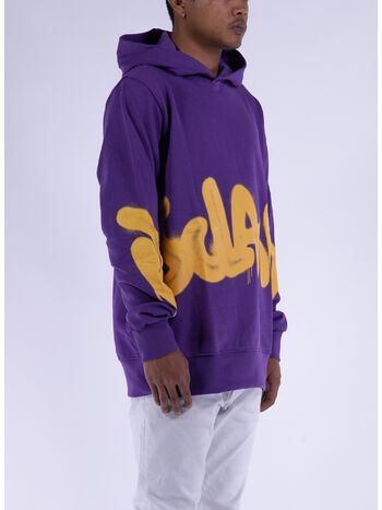 FELPA CON CAPPUCCIO BIG LOGO, VIOLA, small