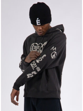 FELPA RACING GRAFFITI, DK BROWN, small