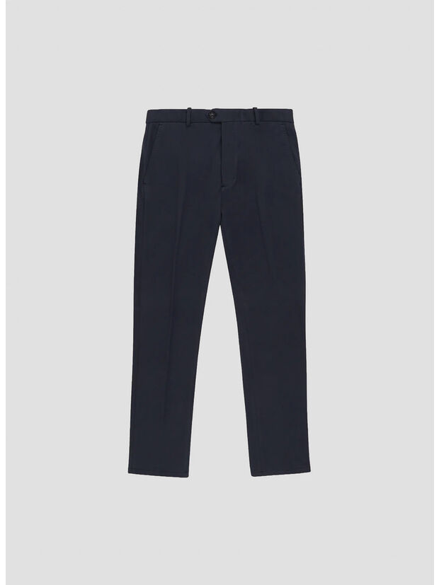 PANTALONE CHINO FLEECE, 851 BLU NOTTE, large