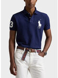 POLO A MANICE CORTE CON PATCH LOGO, NEWPORT NAVY, thumb