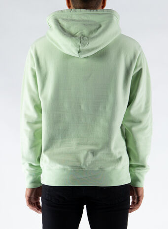 FELPA STOCK LOGO HOOD, GREEN, small