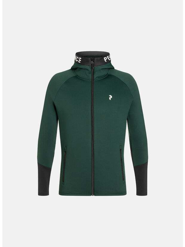 FELPA RIDER ZIP, PINE NEEDLE/AVID BEI, large