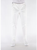 PANTALONE REBEL IN GABARDINA, 0010 BIANCO, thumb