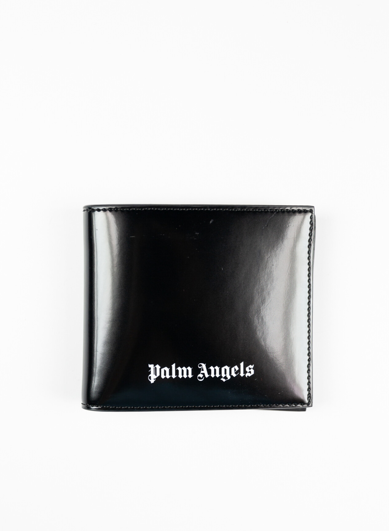 PALM ANGELS PORTAFOGLIO IN PELLE CON LOGO Nero Uomo | Selecteur