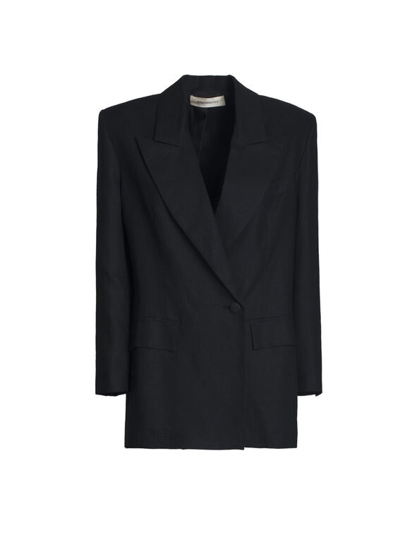 GIACCA THE BLAZER LINUME, BLACK, medium