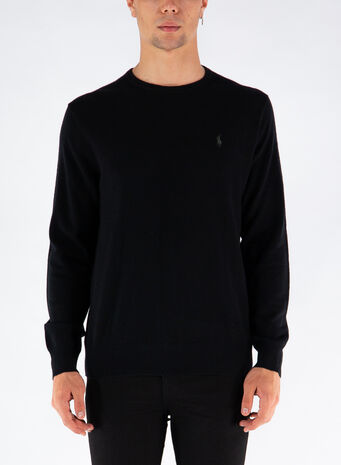 MAGLIONE IN LANA MERINO, POLOBLACK, small