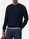 MAGLIONE REGENT BRAID WOOL, 00044M 62 NIGHT BLUE, thumb