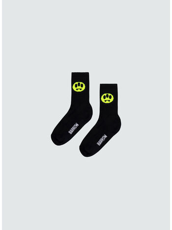 CALZINI CON LOGO, 110 BLACK, small