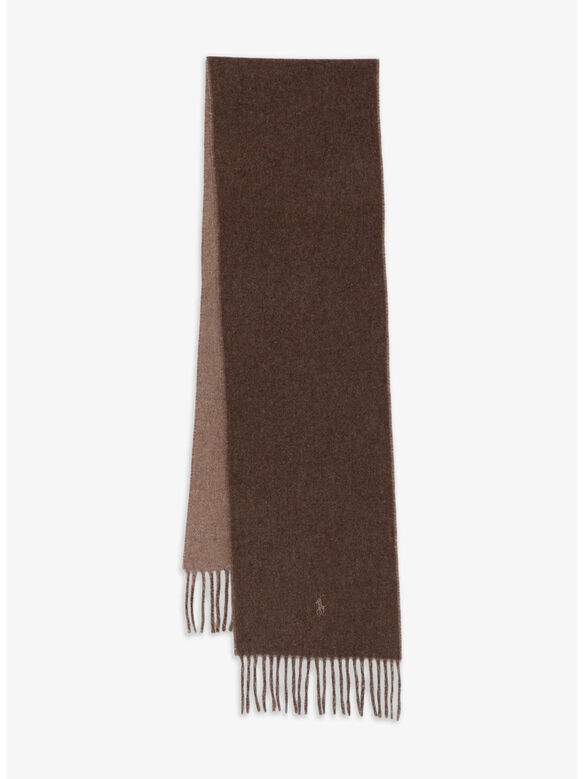 SCIARPA RICAMATA, NUTMEG/BROWN HTHR, medium