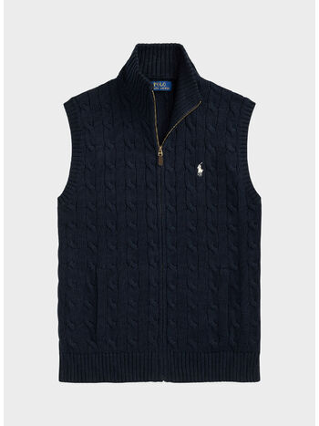 GILET FULL ZIP, HUNTER NAVY W/ C8135 PP, small