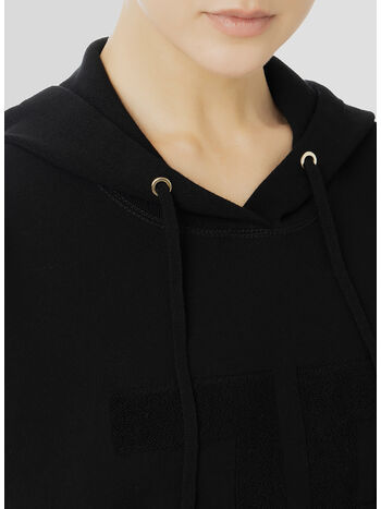 ABITO A FELPA CON LOGO RICAMATO, 110 NERO, small