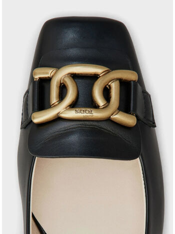 DÉCOLLETÉ KATE IN PELLE, B999 NERO, small