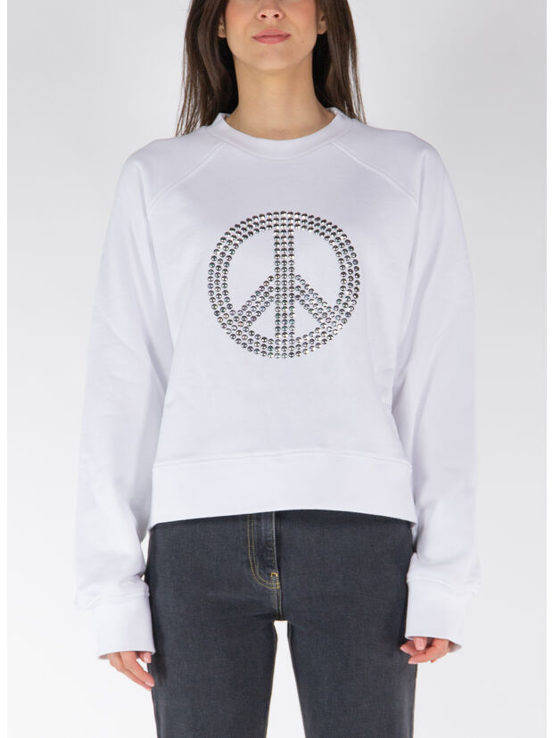 FELPA GIROCOLLO CON LOGO, A0001, large