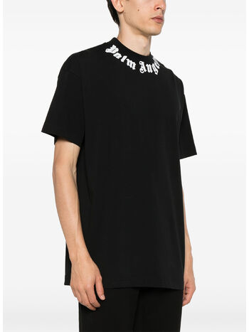 T-SHIRT NECK LOGO, 1003 BLACK/OFF WHITE, small