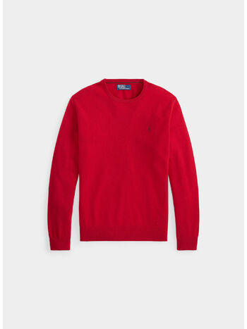 MAGLIONE CON LOGO RICAMATO, PARK AVE RED, small