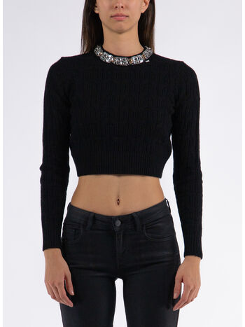MAGLIA TRICOT, 110 NERO, small
