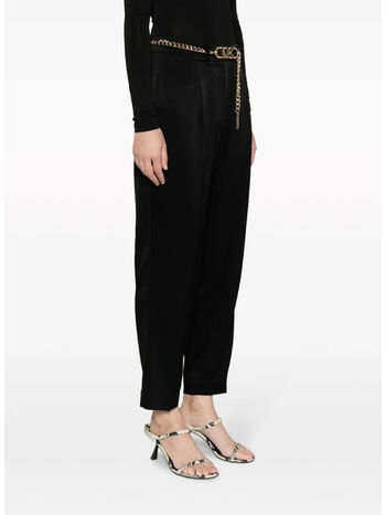 PANTALONE SLINKY SATIN BACK, 001 BLACK, small