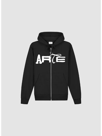 FELPA FULL ZIP GOOD ENERGY, BLACK, small