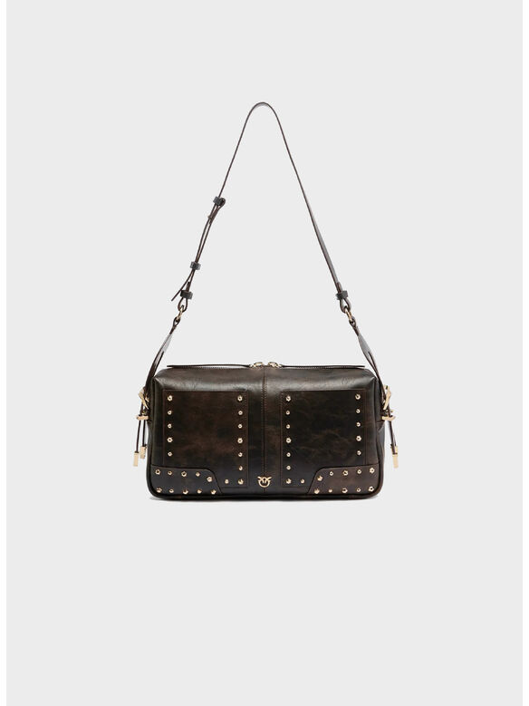 BORSA 24 CLASSIC PATCH CLOUD, L64Y DARK BROWN-GOLD, medium