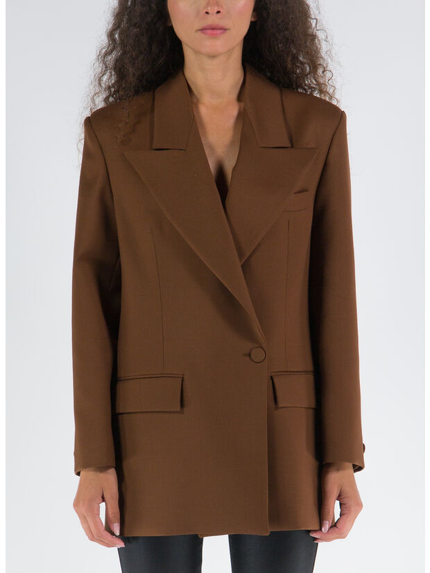 GIACCA THE BLAZER WOOL, BRONZE, large