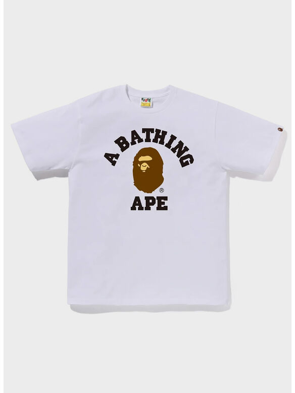 T-SHIRT COLLEGE, WHITE, medium