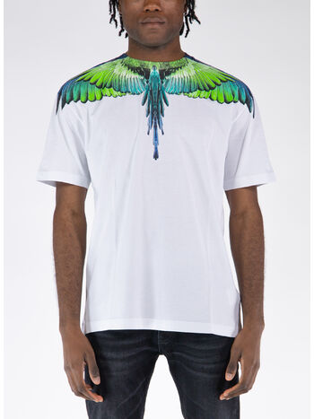 T-SHIRT ICON WINGS BASIC, 0150 WHITE LIGHT GREEN, small