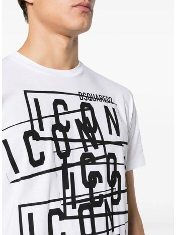 T-SHIRT ICON STAMPS COOL FIT, 100 WHITE, small