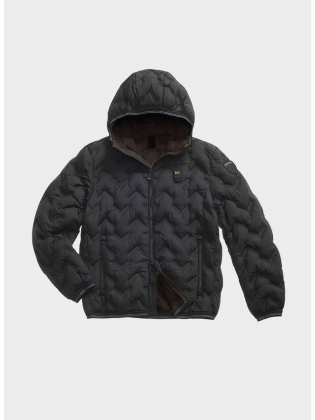 GIUBBOTTO PIERY, 999WN NERO int. BROWN 30D, large