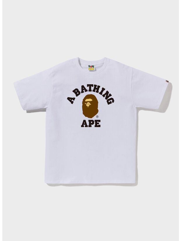 T-SHIRT COLLEGE TEE, WHITE, large