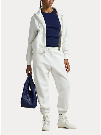 PANTALONE TUTA CON COULISSE, WHITE, small