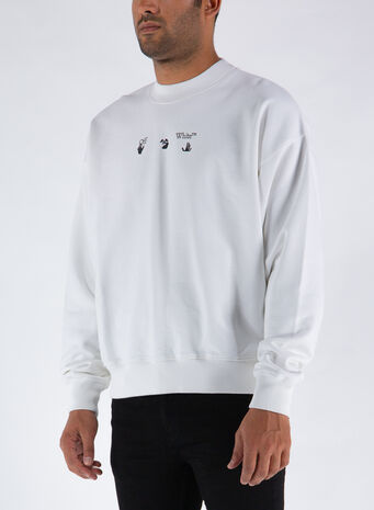 FELPA SPRAY MARKER SKATE CREWNECK, 0145WHITEBLUE, small
