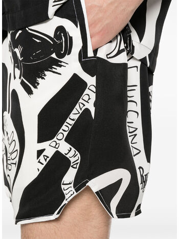 SHORTS STRADA SILK, 0119 BLACK/WHITE, small