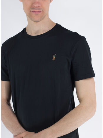 T-SHIRT CON LOGO, POLO BLACK, small