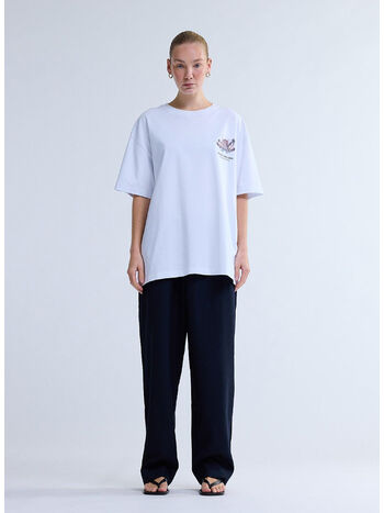 T-SHIRT TROPICAL, WHITE, small