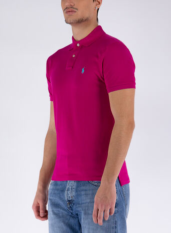 POLO A MANICHE CORTE, 031ARUBAPINK, small
