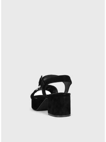 SANDALO TIMELESS, BLACK SUEDE, small