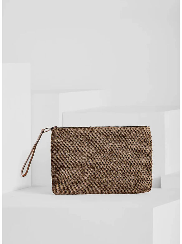 POCHETTE AMPY, DARK TEA, medium