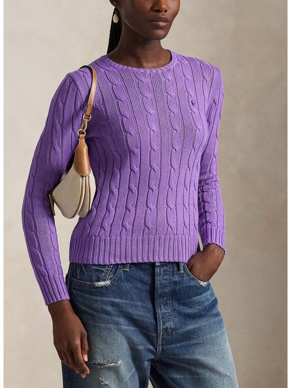 MAGLIONE GIROCOLLO JULIANNA, SPRING VIOLET, medium