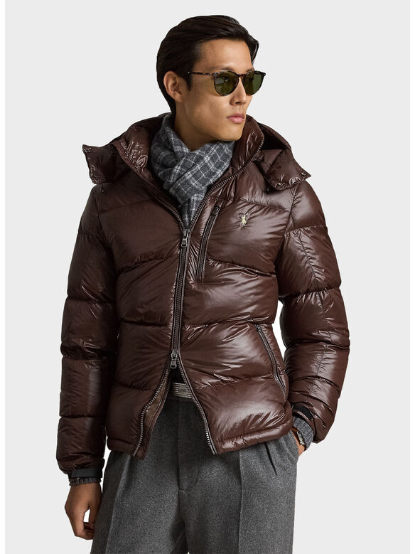 PIUMINO TRAPUNTATO, NUTMEG BROWN GLOSSY, medium