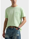 T-SHIRT CON TASCA A TINTURA MINERALE, LEAF, thumb