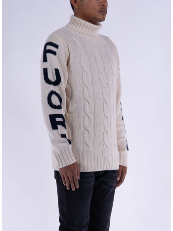 MAGLIONE FISHERMAN FUORI PISTA, 09879E BIANCO, small