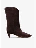 STIVALE DANIELA IN PELLE SCAMOSCIATA, 251 CHOCOLATE, thumb